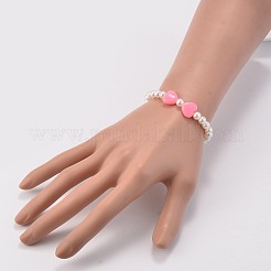 Imitationsperle Acryl-Perlen Stretch-Kinder Armbänder&nbsp;BJEW-JB02071