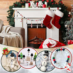 180 stücke 6 arten weihnachten schneemann druck holz europäischen perlen&nbsp;WOOD-PH0003-03B