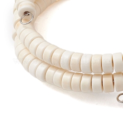 Set di braccialetti avvolgenti in resina e turchese sintetico&nbsp;BJEW-JB10759-02