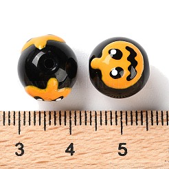 Colori per dolci a tema Halloween fili di perline di vetro&nbsp;LAMP-L078-001B