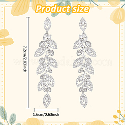 1 paire de boucles d'oreilles pendantes en laiton&nbsp;EJEW-AN0004-54