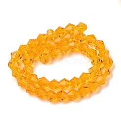Nachahmung österreichischer Kristall 5301 Doppelkegelperlen&nbsp;GLAA-S026-6mm-12