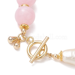 Braccialetti con perline acriliche in imitazione di pietre preziose e abs e perle finte per le donne&nbsp;BJEW-JB12157-03