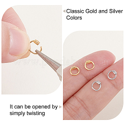 4 moschettone di sicurezza in argento sterling bicolore&nbsp;STER-GA0001-35A