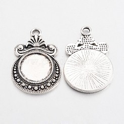 Tibetischen Stil Legierung Mini griechischen Kreuz Perle Emaille Fassungen&nbsp;X-TIBEP-R334-252AS-RS