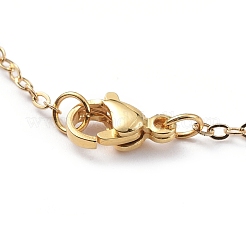 Collier pendentif en laiton zircon cubique micro pavé&nbsp;NJEW-JN02672-01