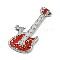 Platino esmalte de la aleación chapada colgantes grandes&nbsp;PALLOY-M218-09P-01