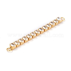 Connecteurs de liens de zircone cubique en forme de goutte d'eau en laiton&nbsp;ZIRC-G170-20G