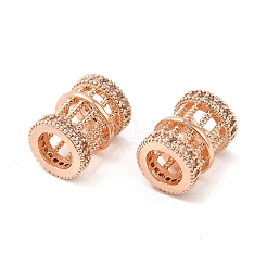 Cremagliera in ottone placcatura zirconi European Beads&nbsp;KK-K349-05RG