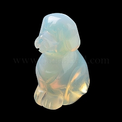 Opalit geschnitzte Hundefiguren&nbsp;DJEW-F025-01F