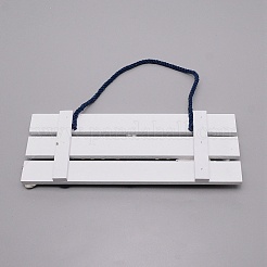 Assiette suspendue en bois de style méditerranéen&nbsp;HJEW-TAC0012-11B