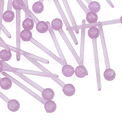 Piccoli orecchini a sfera in plastica&nbsp;EJEW-N022-01E