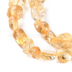 Stränge aus erhitzten natürlichen Citrinperlen&nbsp;X-G-P497-01C-39