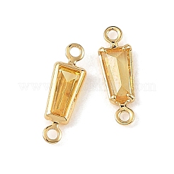 Shegrace Messing-Pavé-Zirkonia-Trapez-Verbinder-Anhänger&nbsp;XGRQ2O758-444C-G