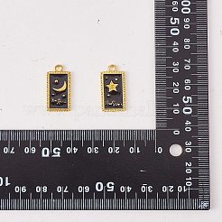 24 Stück 3-Stil-Rack-Überzug aus goldener Legierung Emaille-Anhänger&nbsp;ENAM-SZ0003-04