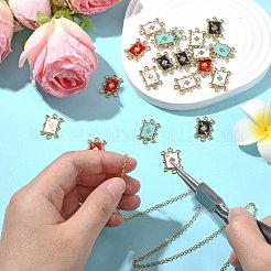20 pieza de conectores de espadas de rhinestone de cristal de aleación de 5 colores&nbsp;FIND-CJ0003-05