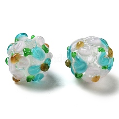 Chapelets de perles vernissées manuelles&nbsp;LAMP-N021-015A-12