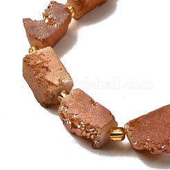 Galvani natürliche druzy Achat Perlen Stränge&nbsp;G-R012-A02-07