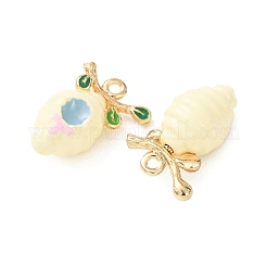 Pendentifs d'émail en alliage&nbsp;ENAM-F162-02A-01