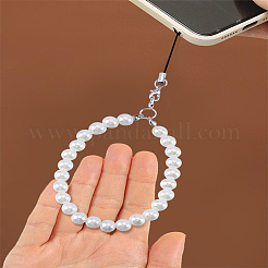 Chaîne mobile en alliage de perles imitation perle&nbsp;AJEW-LP0006-19