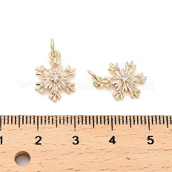 Pendentifs avec zircon cubiques à micro-pavés en laiton&nbsp;KK-B133-05G-01