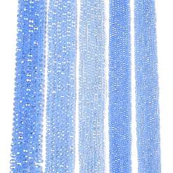 Abalorios de vidrio electroplate hebras&nbsp;LS-EGLA-A044-J3mm-B03