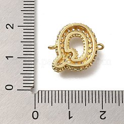 Messing Micro Pave Buchstabenglieder mit Zirkonia&nbsp;KK-I717-04Q