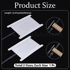 60m 2 stili di spalline antiscivolo per reggiseno in TPU&nbsp;DIY-GF0013-60