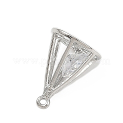 Laiton avec pendentifs en zircone cubique transparente&nbsp;LS-KK-L238-32P