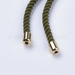 Création de bracelets à cordon torsadé en nylon&nbsp;MAK-F018-15G-RS