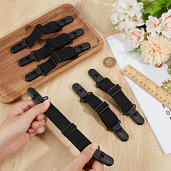 6 Stück verstellbare Gummibandclips aus Polyester für Kinderhausschuhe&nbsp;FIND-BC0014-60B