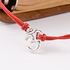 Trendige Armbänder mit gewachsten Schnüren&nbsp;BJEW-JB02096-03