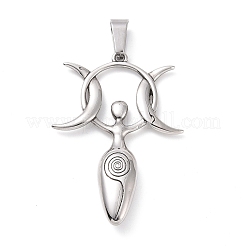Pendentifs de grande taille en acier inoxydable 304 à polissage manuel&nbsp;X-STAS-G276-07P