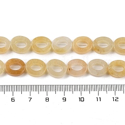 Chapelets de perles en jade topaze naturelle&nbsp;G-M439-A13-01