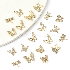 20 Stück 6 Stile Legierung mit Strass-Anhänger&nbsp;FIND-FS0004-28