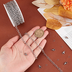 DIY-Sets zur Herstellung von Rolo-Ketten und Halsketten aus Edelstahl 304&nbsp;DIY-BBC0002-06