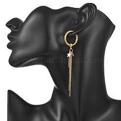3 par de pendientes de aro de acero inoxidable 304 de 3 estilos para mujer&nbsp;EJEW-JE07102
