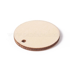 Unfertige Anhänger aus natürlichem Pappelholz&nbsp;WOOD-E010-06A