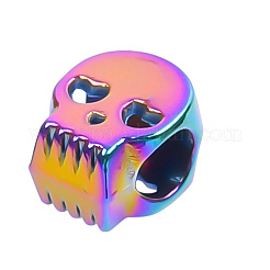 Metall Großlochperlen&nbsp;SKUL-PW0003-15