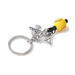 Porte-clés en alliage et bois&nbsp;KEYC-JKC01187-01