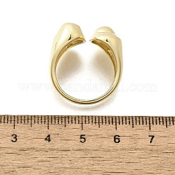 Manschettenringe aus Messing für Damen&nbsp;RJEW-G347-03G