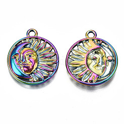 Regenbogenfarbene legierung anhänger&nbsp;PALLOY-S180-010-RS