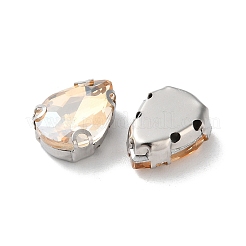 Lágrima coser en rhinestone&nbsp;RGLA-L028-09G-04