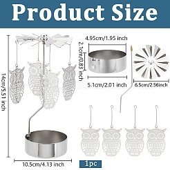Drehbarer Kerzenständer aus Edelstahl&nbsp;DIY-WH0304-976A