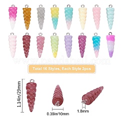 32 pendentifs en résine&nbsp;RESI-SC0001-87
