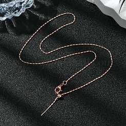 Cadena de eslabones de columna de latón chapado en rack de 1 mm&nbsp;MAK-L044-53RG