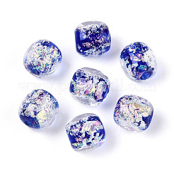 Fili di perline di lampwork in lamina fatti a mano&nbsp;FOIL-T008-01B