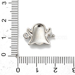 Halloween Messing hellgrau Emaille Verbinder Charms&nbsp;KK-F915-04A-P