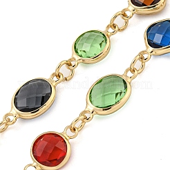 Collar de vidrio&nbsp;NJEW-C047-01D-KCG