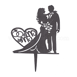 Valentinstag diy acryl kuchen kartendekoration&nbsp;LS-AJEW-WH0248-11B